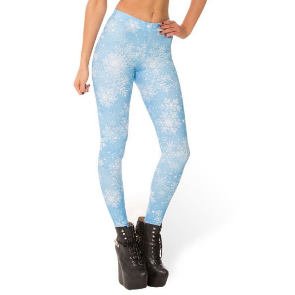 BlackMilk Snowflake Toasties Leggings Large